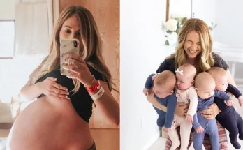 Quadruplet Mom’s Before and After Pregnancy Photos Are Incredible!